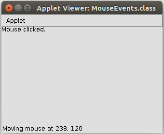 Обработка событий от мыши Java