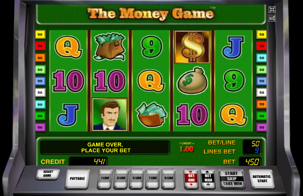 Игровой автомат The Money Game - море денег для любителей риска