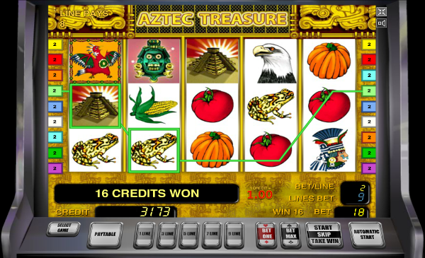 Игровой автомат Aztec Treasure - завоюй сокровища ацтеков в казино Вулкан