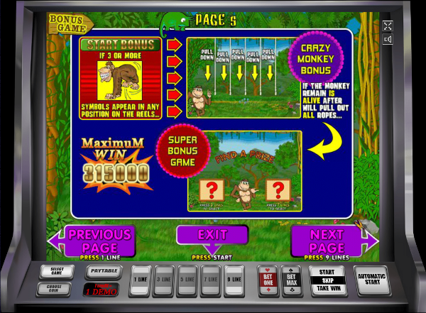 Игровой автомат Crazy Monkey - незабываемые выигрыши для игроков казино Вулкан