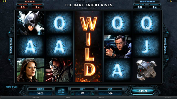 Игровой автомат The Dark Knight Rises - сразись с супергероями в казино Вулкан Россия