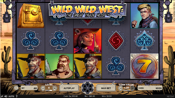 Преступный мир на игровом слоте «Wild Wild West: The Great Train Heist»