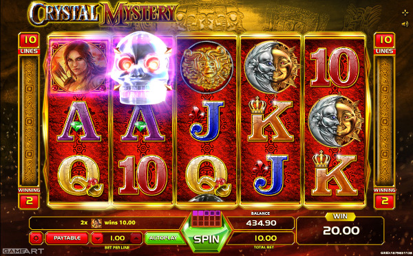 Игровой автомат Crystal Mystery - разгадать тайну черепа и выиграй в казино Вулкан