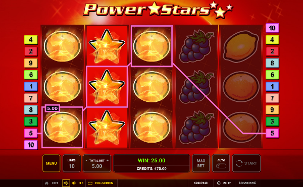 Игровой автомат Power Stars - гарантированные выигрыши и бонусы в казино Вулкан 24