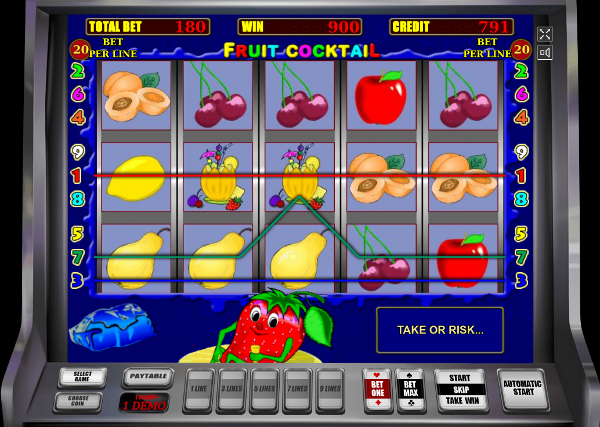 Игровой автомат Fruit Cocktail - старожил среди слотов казино Вулкан Платинум