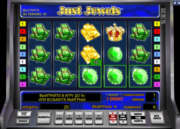 Игровой автомат Just Jewels - самый щедрый слот в казино Вулкан