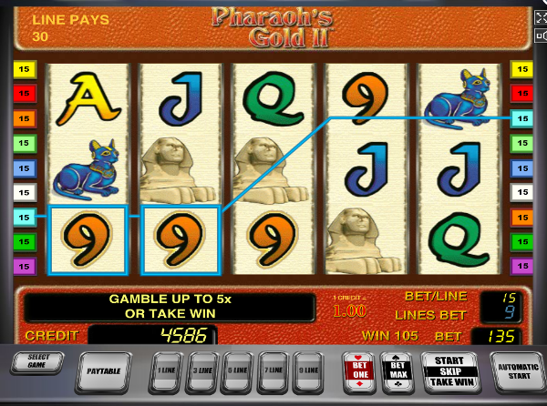 Игровой автомат Pharaoh's Gold 2 - играй в лучшие 777 автоматы Вулкан Вегас