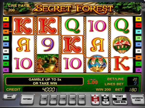 Игровой автомат Secret Forest - получай бонус за регистрацию в Азино777
