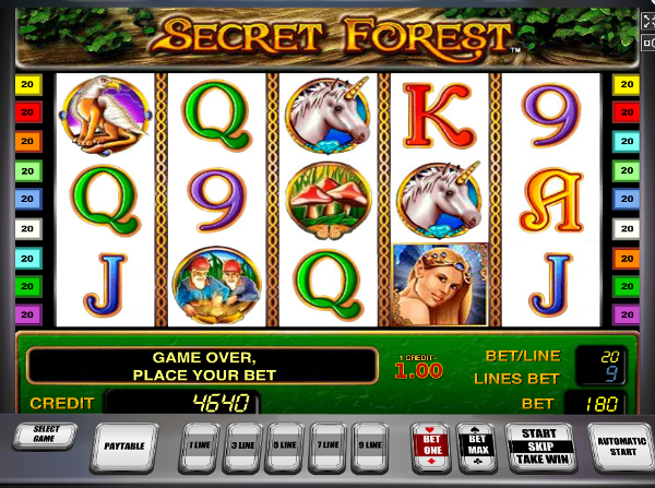 Игровой автомат Secret Forest - получай бонус за регистрацию в Азино777