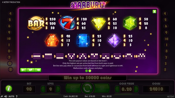 Игровой автомат Starburst - играть в Вулкан Олимп казино онлайн