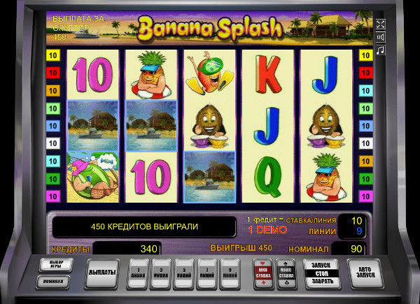 Игровой автомат Banana Splash - побеждай в казино Франк онлайн